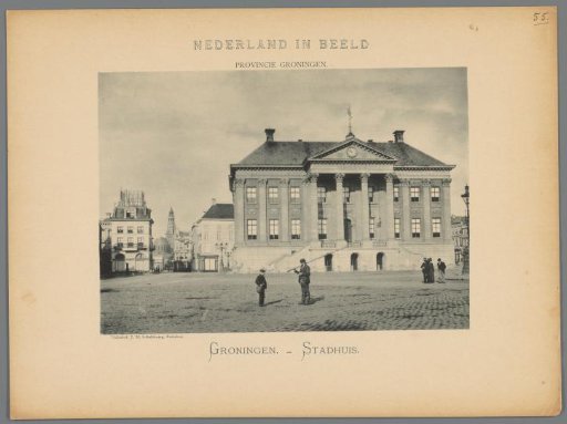View of the Town Hall on the Grote Markt in Groningen