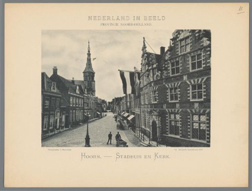 Street View in Hoorn, with the Church on the Left and the Town Hall on the Right