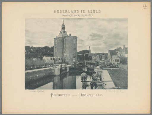 View of the Drommedaris in Enkhuizen