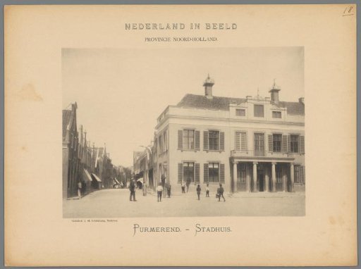 Street View in Purmerend with the Town Hall on the Right