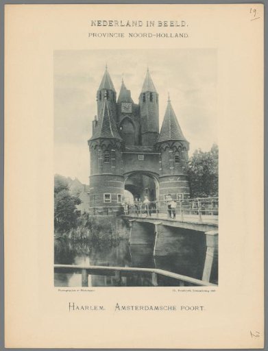 View of the Amsterdamse Poort in Haarlem
