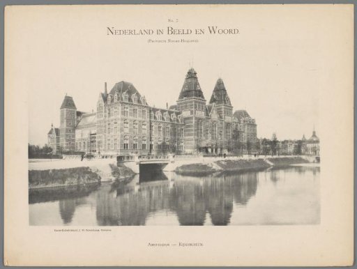View of the Rijksmuseum in Amsterdam