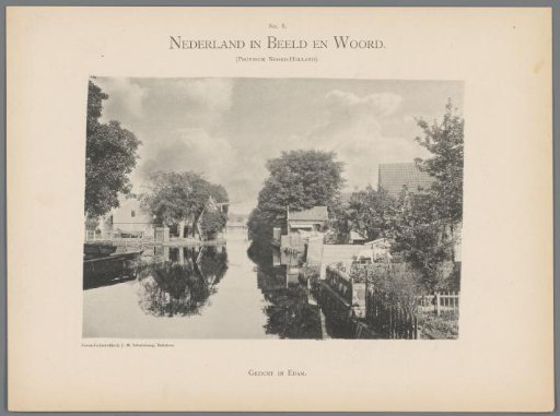 View of a canal in Edam