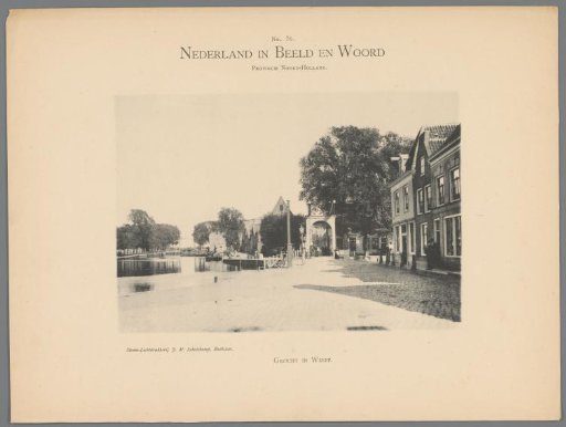 View of a quay with a drawbridge in Weesp