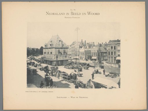 View of the Waag on the Nieuwestad in Leeuwarden