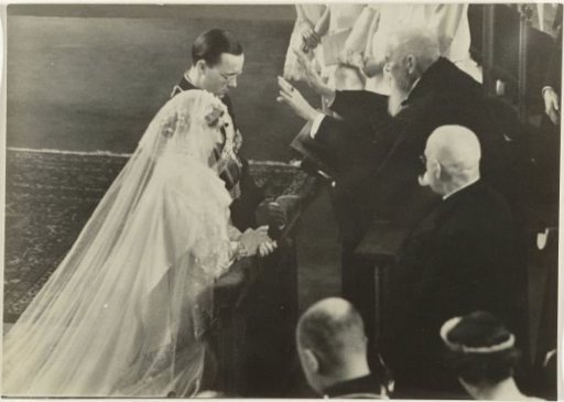 Blessing of the Marriage of Princess Juliana and Prince Bernhard in the St. Jacobskerk in The Hague, 7 January 1937