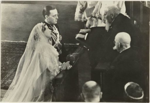 Blessing of the Marriage of Princess Juliana and Prince Bernhard in the St. Jacobskerk in The Hague, 7 January 1937