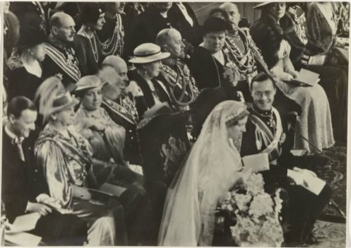 Blessing of the Marriage of Princess Juliana and Prince Bernhard in the St. Jacobskerk in The Hague, 7 January 1937