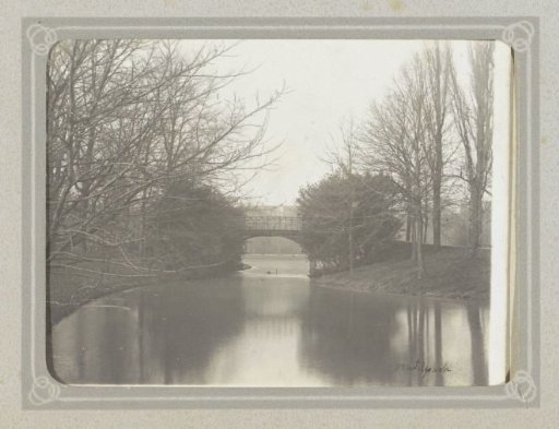 Water with a bridge in Amsterdam's Vondelpark