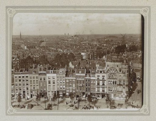 View of Rotterdam, with the Spaanse kade in the foreground and the Koninginnekerk centrally in the background