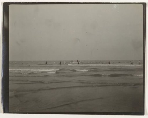 People swimming in the sea (North Sea coast), Netherlands or Germany