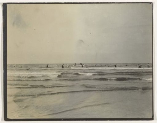People swimming in the sea (North Sea coast), Netherlands or Germany