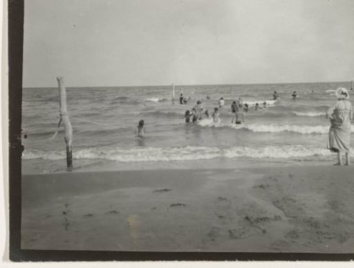 People in the sea (North Sea coast), Netherlands or Germany