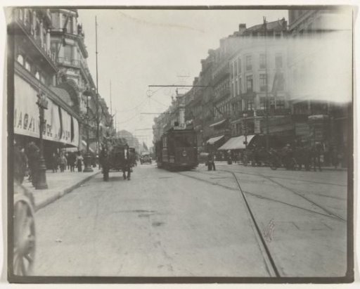 View of the Boulevard Anspach in Brussels