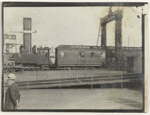 Locomotive and Train on a Railway Bridge