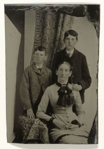 Portrait of a Woman and Two Boys
