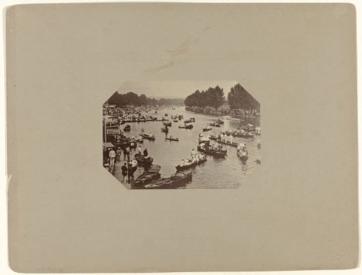 Crowd at a Rowing Race, Probably the Boat Race on the Thames