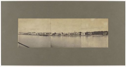 Panorama of the waterfront of Paramaribo