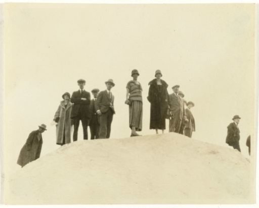 Group of American tourists at an unknown location