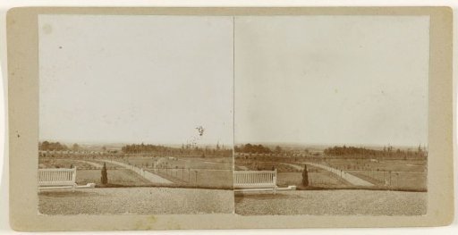 View with White Bench