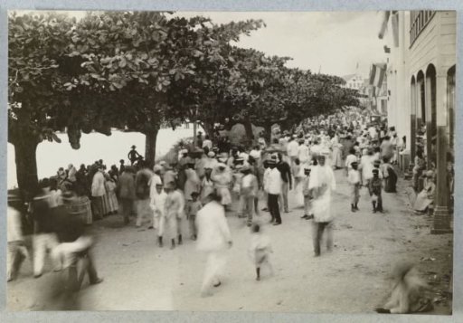 The Waterkant, Paramaribo (presumably on Queen's Day, 31 August)
