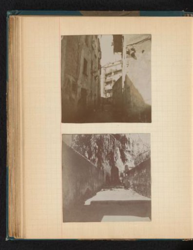 Street View and a Walled Staircase Leading to the Entrance of a Building