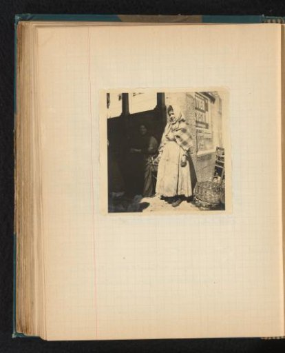 Unknown woman with wares in Ajaccio, Corsica