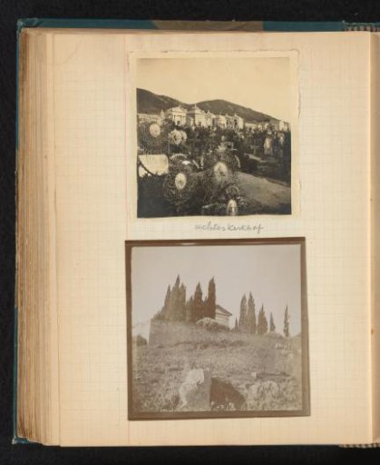Graves, tombs and a mausoleum on the cemetery of Ajaccio, Corsica