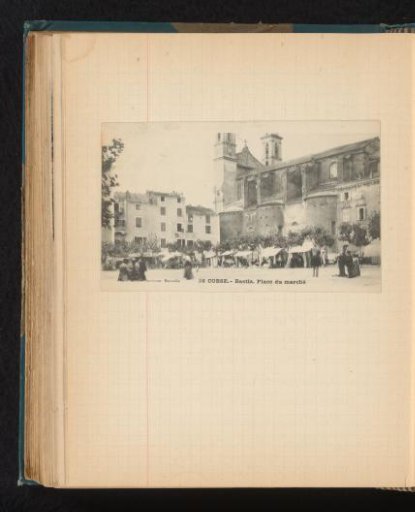 View of the Place du Marché and the Saint John the Baptist church in Bastia, Corsica