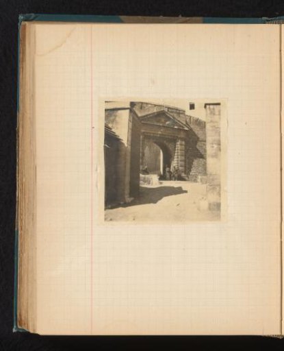 Old Gate with Guards Underneath, Possibly in Bastia, Corsica