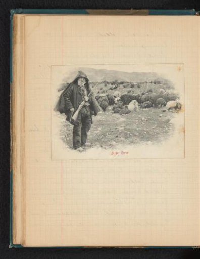 Corsican Shepherd with Rifle and Sheep