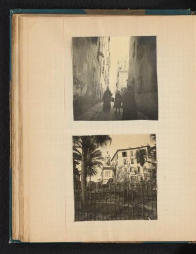 Street views of Rue Fesch and Piazza Foch with a statue of Napoléon in Ajaccio, Corsica