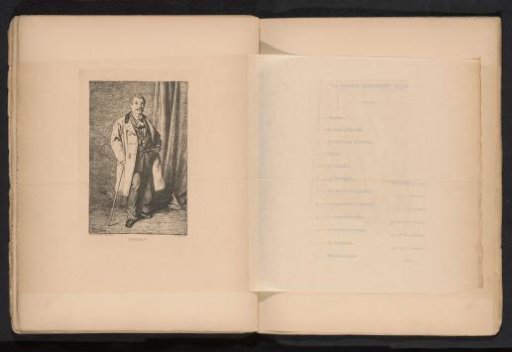 Reproduction of a drawing of a portrait of an unknown man