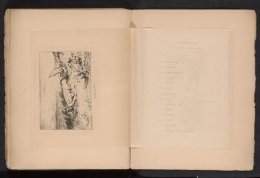 Reproduction of a drawing of a reclining woman under a parasol in the dunes by Eugène Verdyen