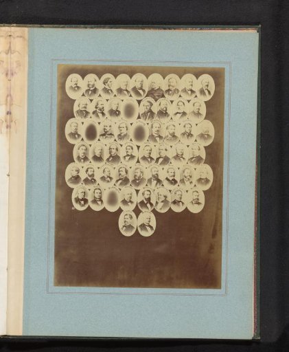 Composite group portrait of members of the National Assembly of 1873