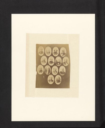 Composite group portrait, probably of members of the National Assembly of 1873