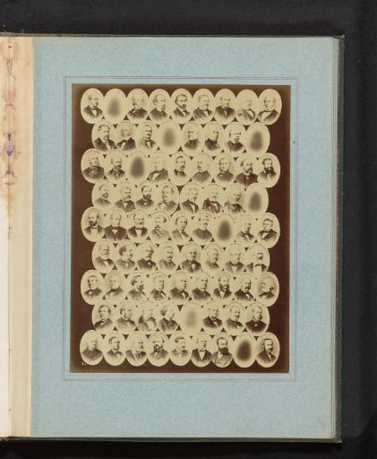 Composite group portrait of members of the National Assembly of 1873