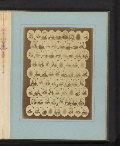 Composite group portrait of members of the National Assembly of 1873