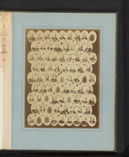 Composite group portrait of members of the National Assembly of 1873