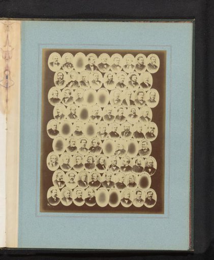 Composite group portrait of members of the National Assembly of 1873