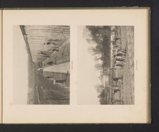 Two Views of the Gardens of the École Nationale Supérieure d'Horticulture in Versailles, France