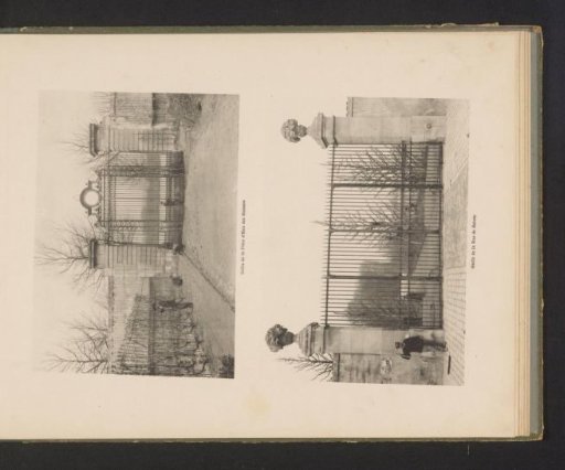 Two Views of the Gates of the École Nationale Supérieure d'Horticulture in Versailles, France