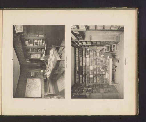 View of the Director's Office and a View of the Library of the National Higher School of Horticulture in Versailles, France
