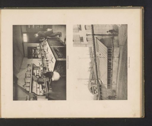 View of the Interior of the Laboratory and a View of a Greenhouse of the National Higher School of Horticulture in Versailles, France