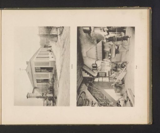 View of the Exterior and a View of the Interior of the Forge of the National Higher School of Horticulture in Versailles, France