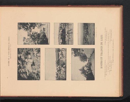 Seven images of roads and villages in Lebanon