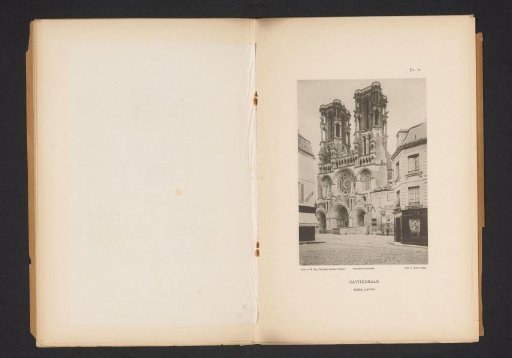 View of the cathedral of Laon, France