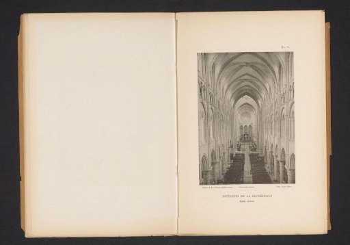 View of the interior of the cathedral of Laon, France