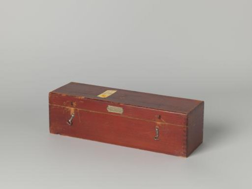 Empty Wooden Box for 23 Lantern Slides of the Kessler Family