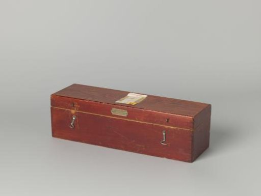 Empty Wooden Box for 28 Lantern Slides of the Kessler Family